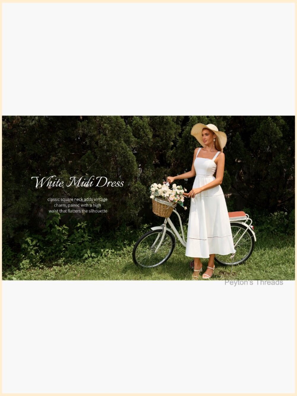 Square Neck Corset Midi Dress Flowy A-Line Sleeveless Backless Wedding Guest - Picture 7 of 7